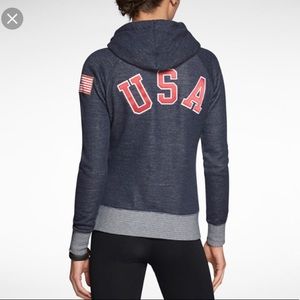 Nike USOC Wool Women's Funnel Hoodie (Size Small)